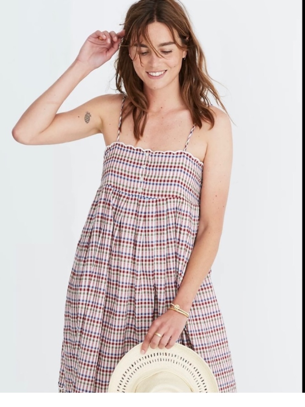 Madewell Gingham Sundress with Spaghetti Straps - Picture 12 of 12
